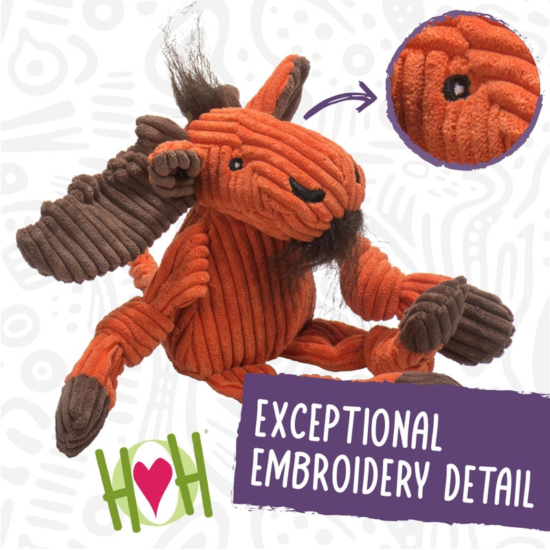 Hugglehounds Knottie Plush Durable Squeaky Dog Toy, Bunny, Small - Image 4